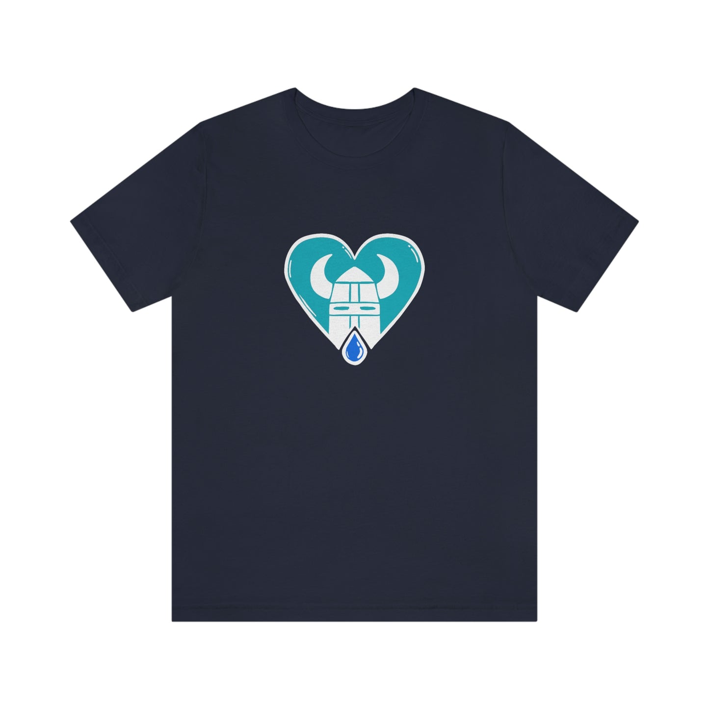 Helmet in a Heart Tee (front only)