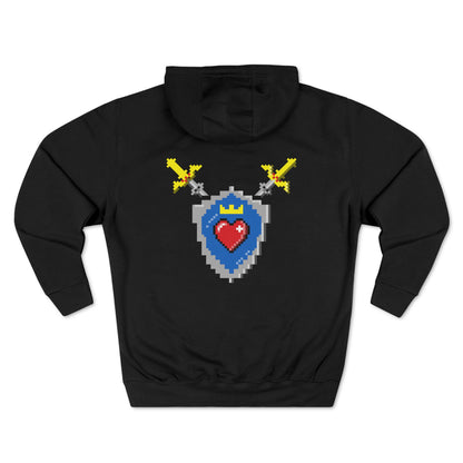 8bit Sword and Shield Pullover Hoodie (front and back)