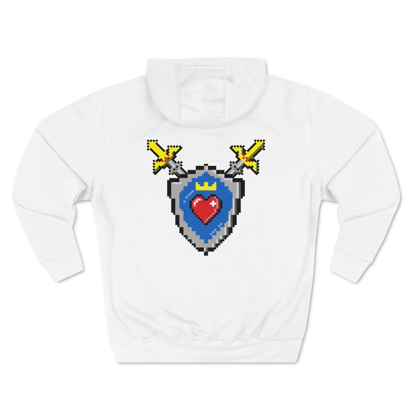 8bit Sword and Shield Pullover Hoodie (front and back)