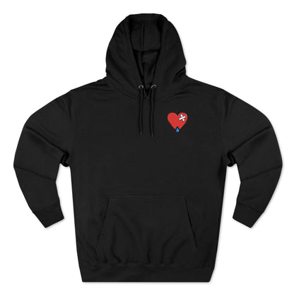 Sword and Shield Pullover Hoodie (front and back)