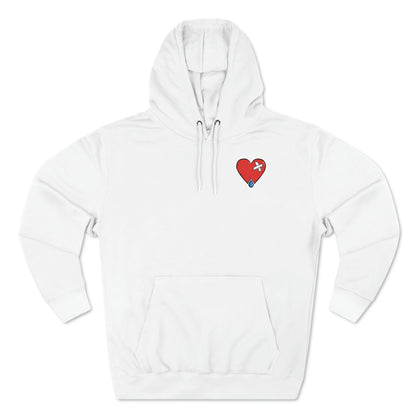 Trippy Heat Pullover Hoodie (front and back)