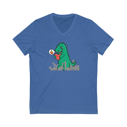 Baby Godzilla V-Neck Tee (front only)