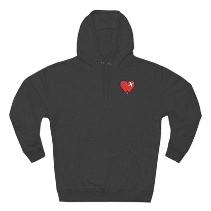 Sword and Shield Pullover Hoodie (front and back)